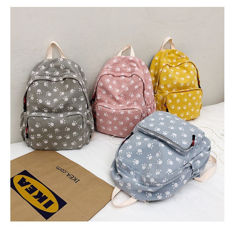 Canvas Dames Schoudertas Rugzakken Vrouwen Schooltassen Cartoon Print Vrouwelijke Business Tassen Teen Meisjes Boek Tassen Laptop Tassen