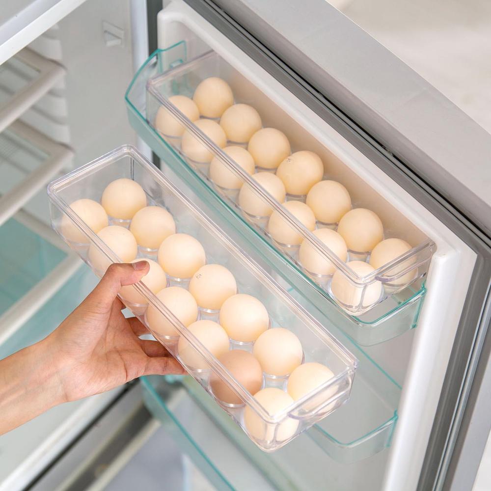 Keuken Containers Eieren Opslag Containers Doos Koelkast Organisator Ei Container Clear Plastic Box Case Houden Eieren Verse