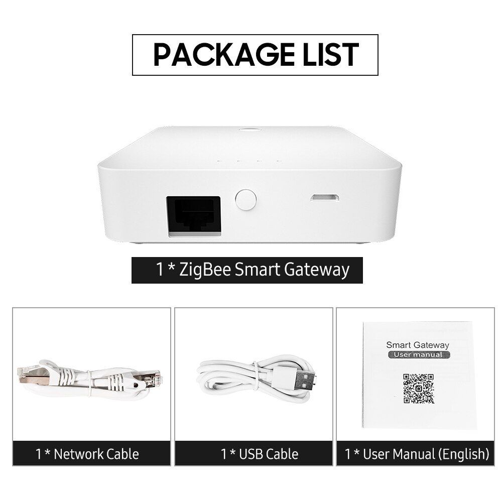 Smart ZigBee Gateway Wired LAN Gateway Intelligent Home ZigBee Central Hub APP Control Timer Group Control Multi-device Linkage: Default Title