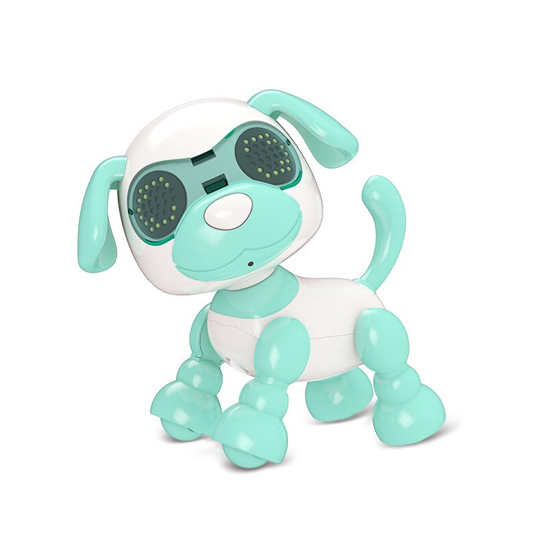 Smart Robot Pet Dog Talk Toy Interactive Smart Puppy Robot Dog Electronic LED Eye Sound Recording Singing Sleep Kids: A 10cm