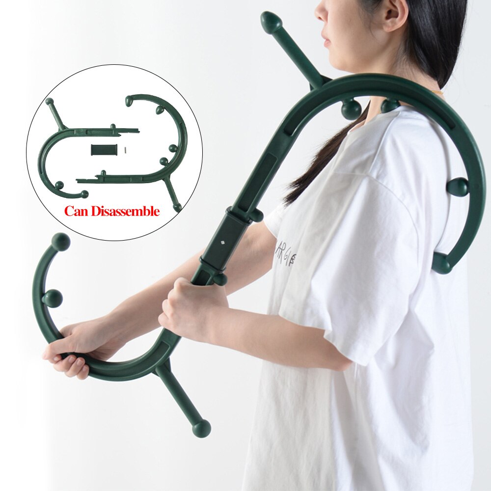 Self-Massage Tool Deep Pressure Trigger Point Massager Stick Hook Body Muscle Relief Thera Cane Back Massager Therapiutic Tools