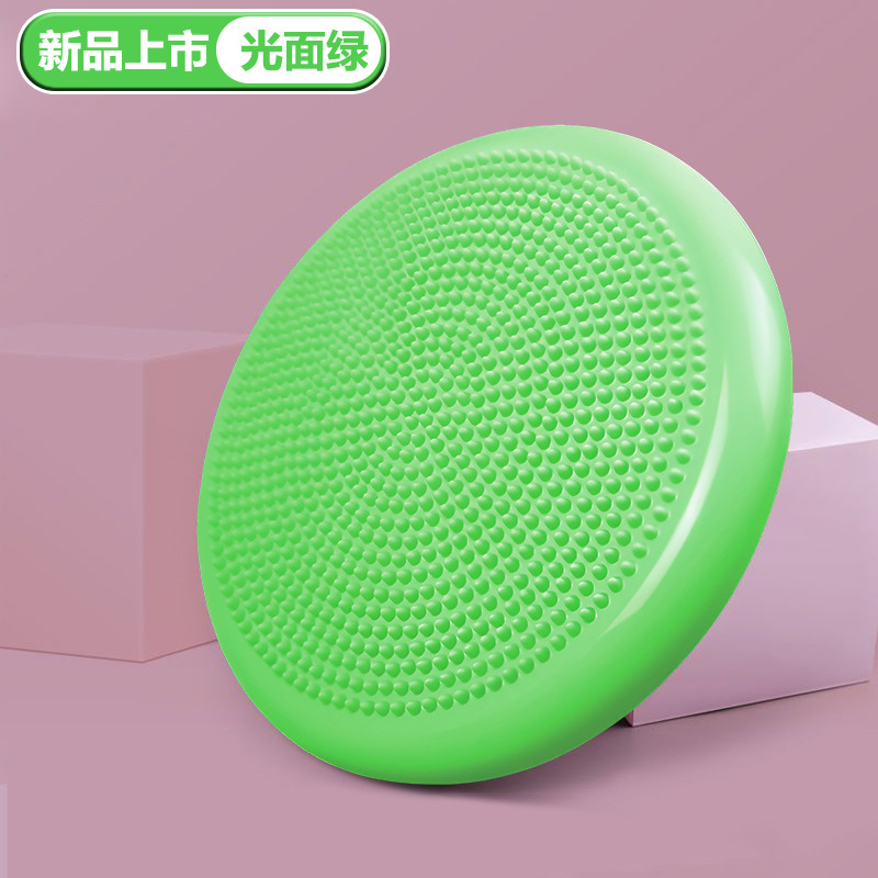 Oppustelig balanceskive til yoga og terapi - skridsikker pvc-vippepude, rehabilitering til børn/voksne: Orange