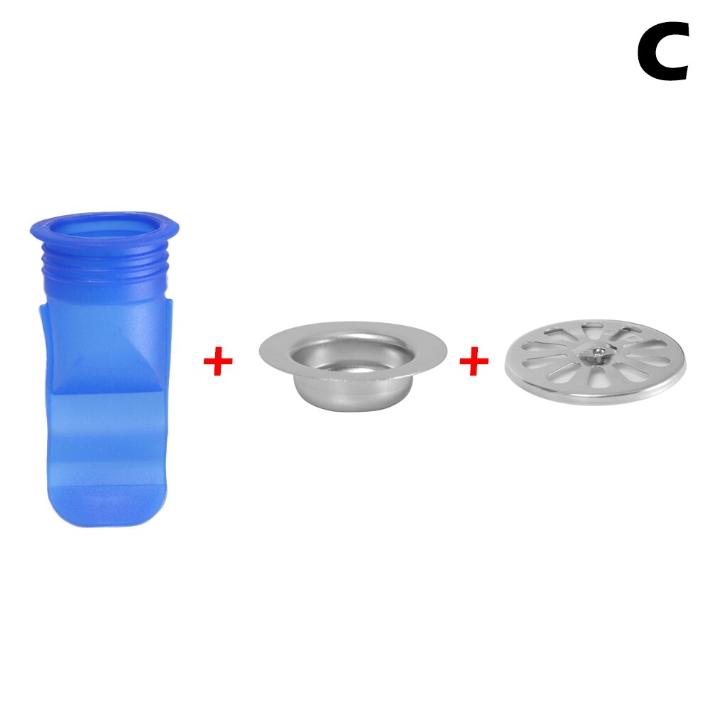 Bathroom Odor-proof Leak Core Silicone Water Pipe Floor Drain Draininner Core Kitchen Bathroom Sewer Seal Leak Supplies: C