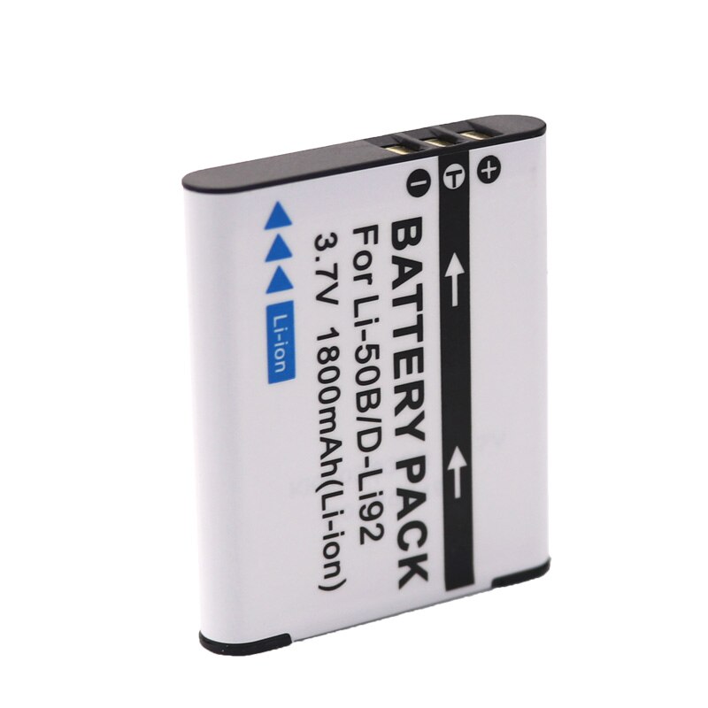 2 szt. LI-50B o dużej pojemności baterie li 50b 1800mAh + ładowarka z podwójnym portem USB robić wyboru kamery cyfrowe Olimpiada rysik trudny seria