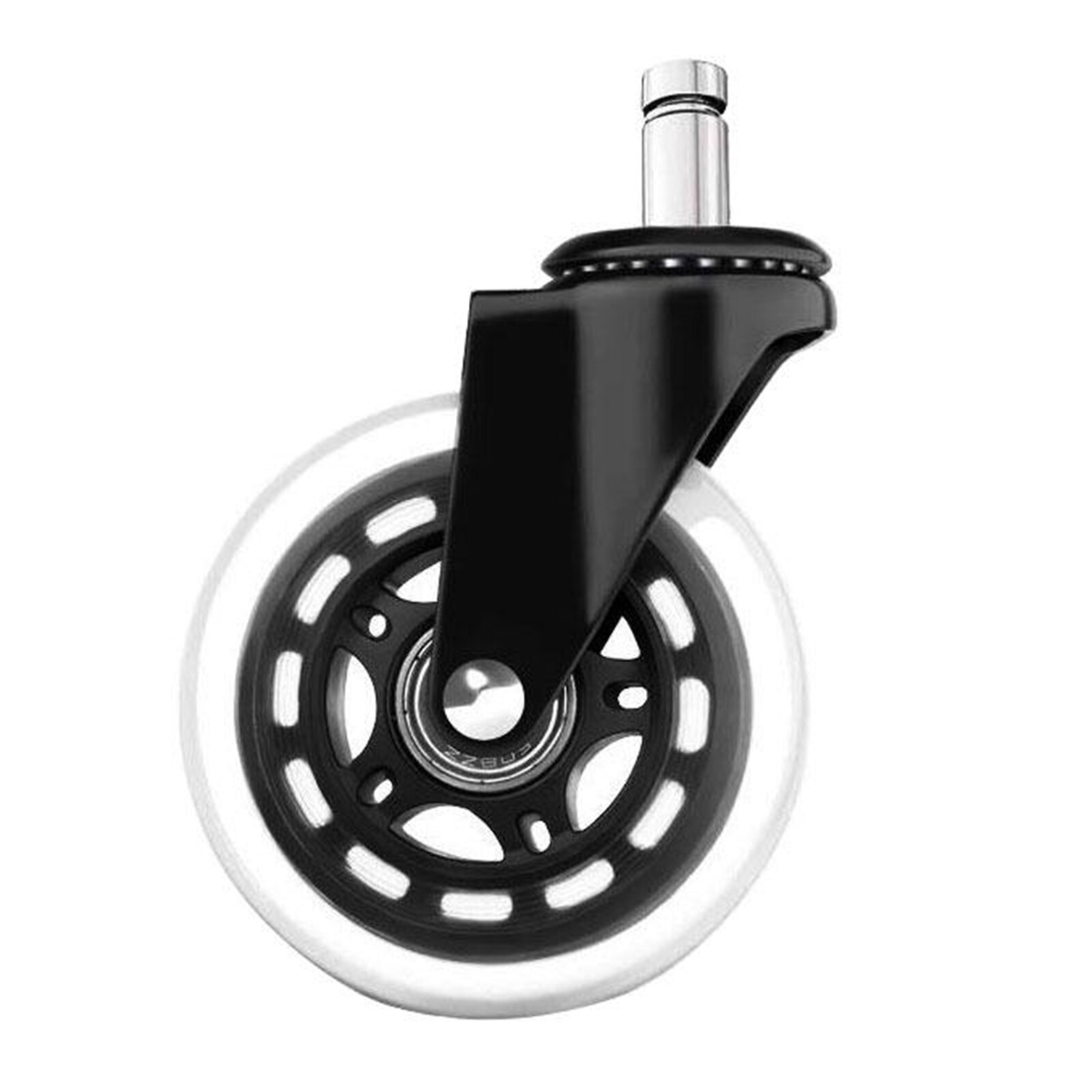 5Pcs Office Stoel Zachte Zwenkwielen 3Inch Universele Vervanging Rubber Caster Wielen Vloer Zachte Veilig Rollen Meubels Hardware