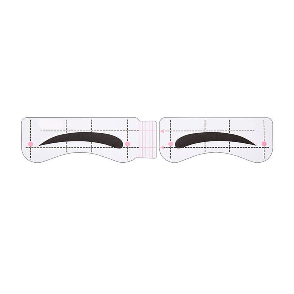10 Vellen Wenkbrauw-Vormige Lui Tekening Wenkbrauw Kaart Quick Wenkbrauw Sticker Een-Lijn Wenkbrauw Make-Up Extra Tool Set verstelbare: 08
