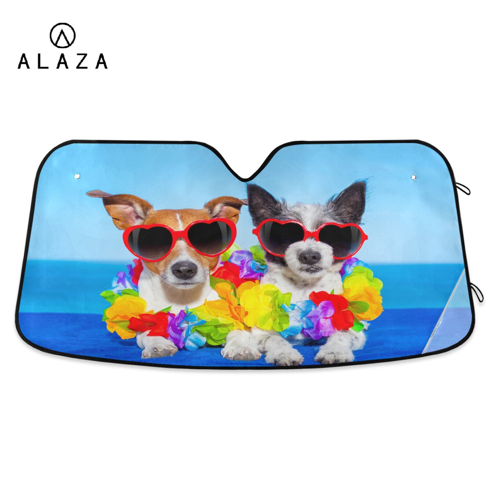 Auto Zonnescherm Herdershond Autoruit Schaduw Voorruit Cover Animal Driver Auto Zonnescherm Anti-Zonlicht Automotive Cover huisdier: 01