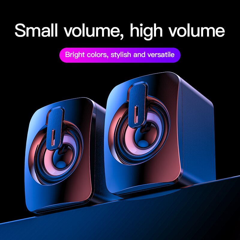 Bedrade Computer Speakers Pc Klankkast Hifi Stereo Speaker Voor Pc Laptop Notebook Computer Niet Bluetooth Luidsprekers