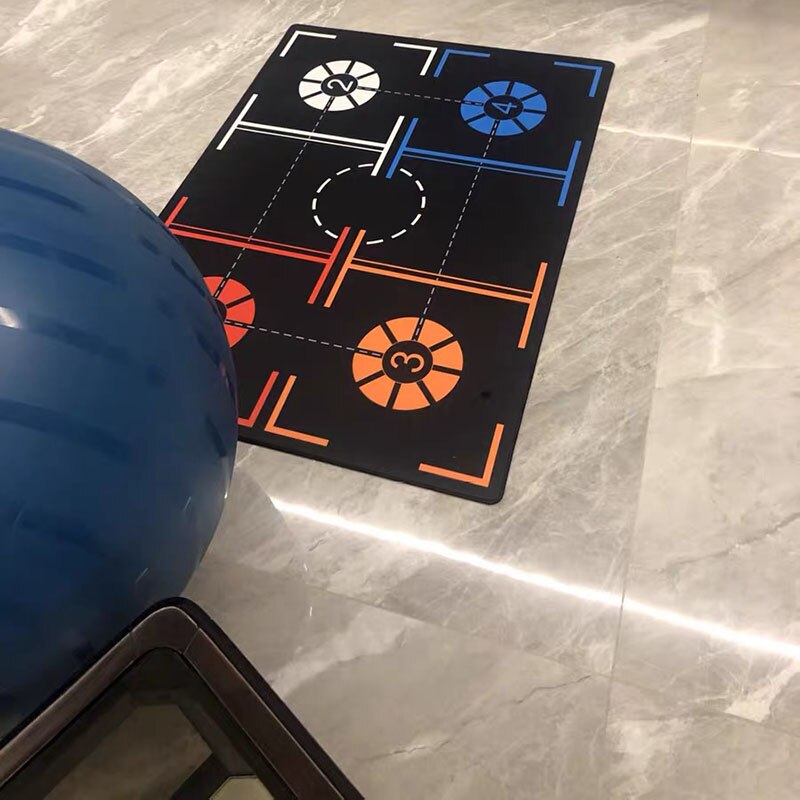 Tapis d'entraînement au pied de basket-Ball antidérapant, système d'entraînement régulier, accessoires auxiliaires de sport pour le contrôle du ballon avec un sac de transport