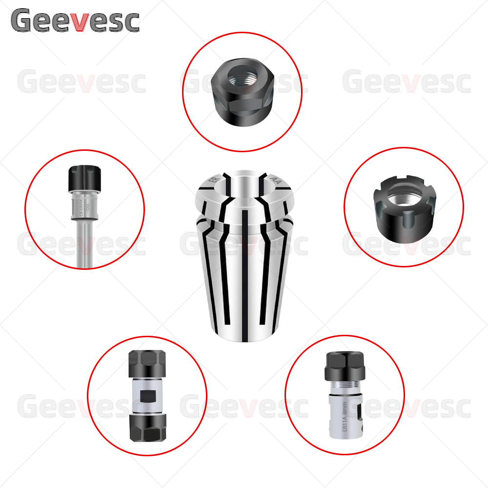 ER11 8mm pince mandrin er11 jeu de pinces ER pince à ressort ER11 0.5mm 0.8mm 1.2mm 1.6mm 4mm 6mm 1mm 2mm 3.175 ER pince à ressort mandrin