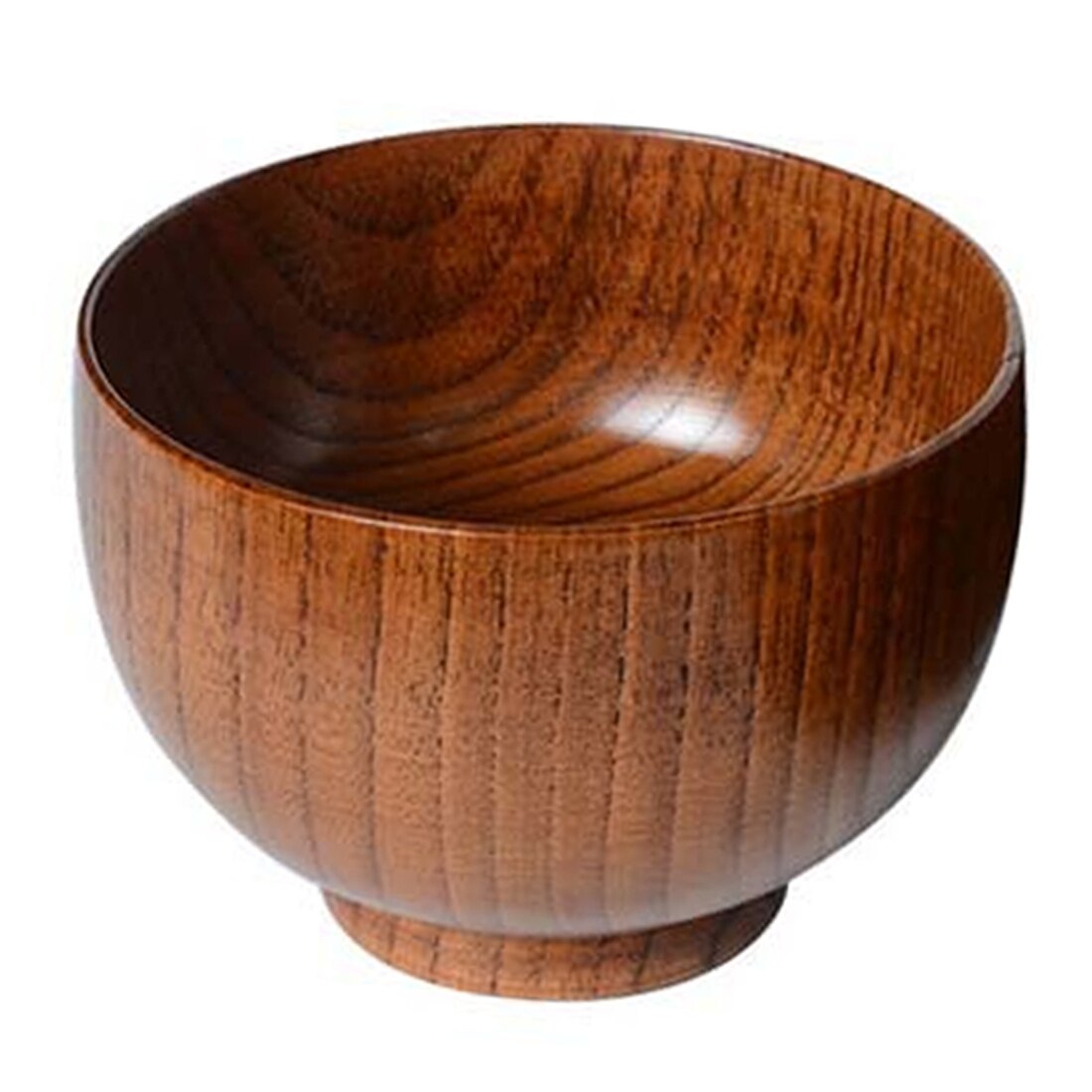 Duurzaam Japanse Stijl Houten Kom Soep/Salade Rijst Noedels Bowls Natuurlijke Hout Eten Kom Voor Kinderen Servies