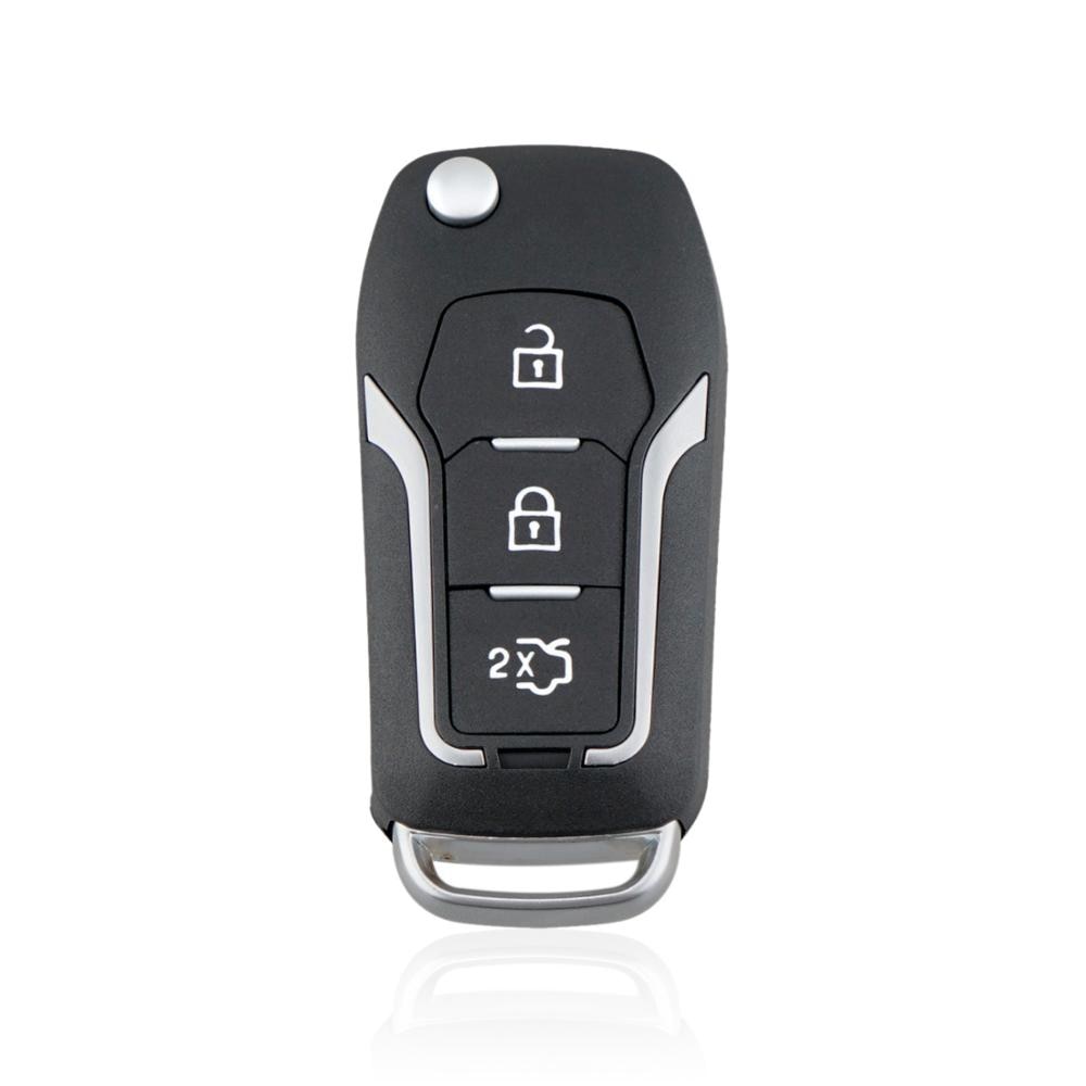BHKEY 3 buttons Update Smart Car Key Shell for Ford Focus 2 3 mondeo Fiesta Flip Folding Car Remote Key Fob Case Cover: model2