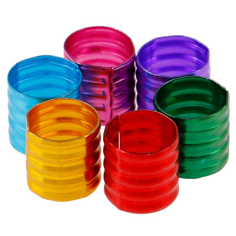 100Pcs/pack Dreadlocks Beads Rings Adjustable Hair Beads Hair Extensions Cuff Clip Links Rings Tubes Styling Tool