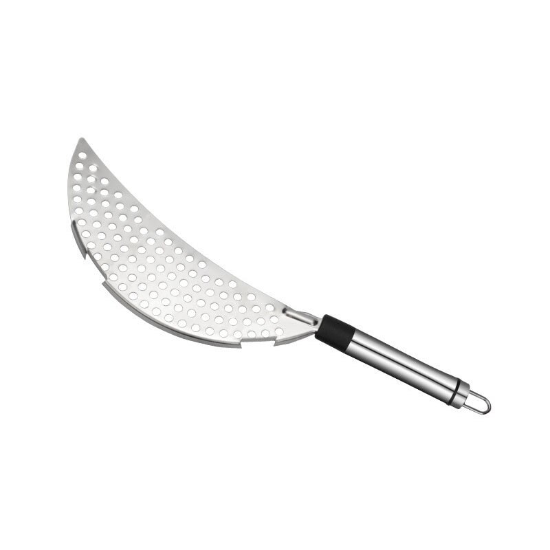 Filtro de agua para olla y olla de acero inoxidable, con empuñaduras de mano empotradas, colador para Pasta, fideos y verduras: Sickle B