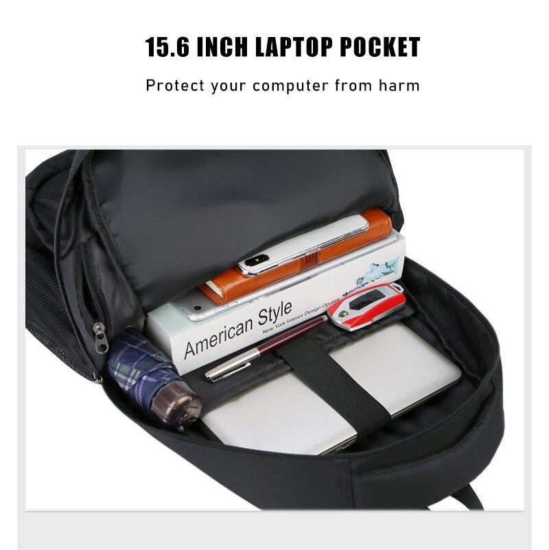 REJS LANGT Hard Shell School Backpacks with Charging 15.6 Inch Laptop Backpacks Men Waterproof Anti-Theft Geometric Bag