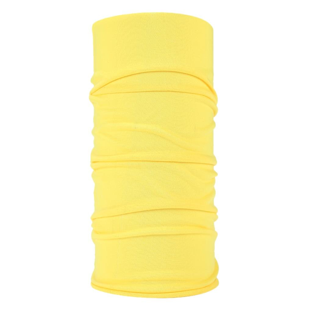 Turban d&#39;extérieur unisexe à séchage rapide, masque respirant multifonction, bandeau de protection faciale, cyclisme, sport: YELLOW