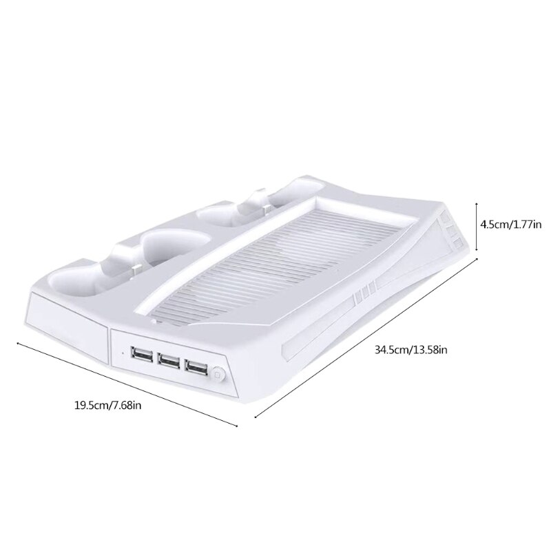 Soporte Vertical para PS5, ventilador de refrigeración, cargador doble para mandos, estación de carga, enfriador para Playstation 5