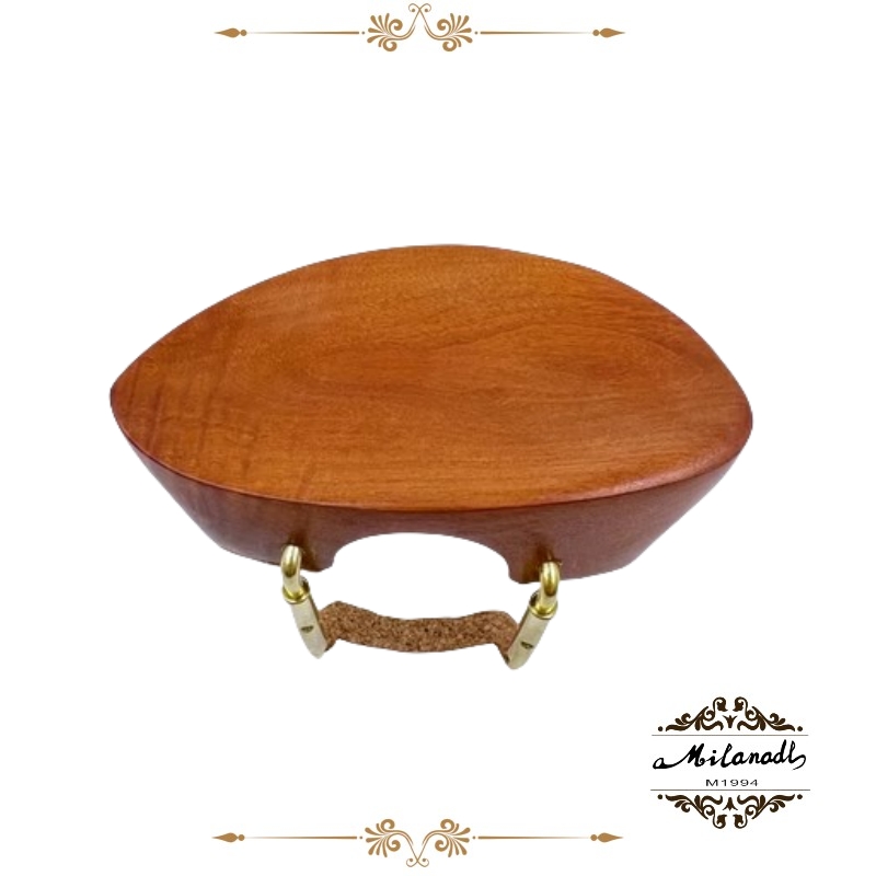 4/4 Violin Chinrest/Chin Rest With Clamp Screw Bracket Cork,Ebony Jujube Wood,Fiddle Parts Violin Accessories: Champagne