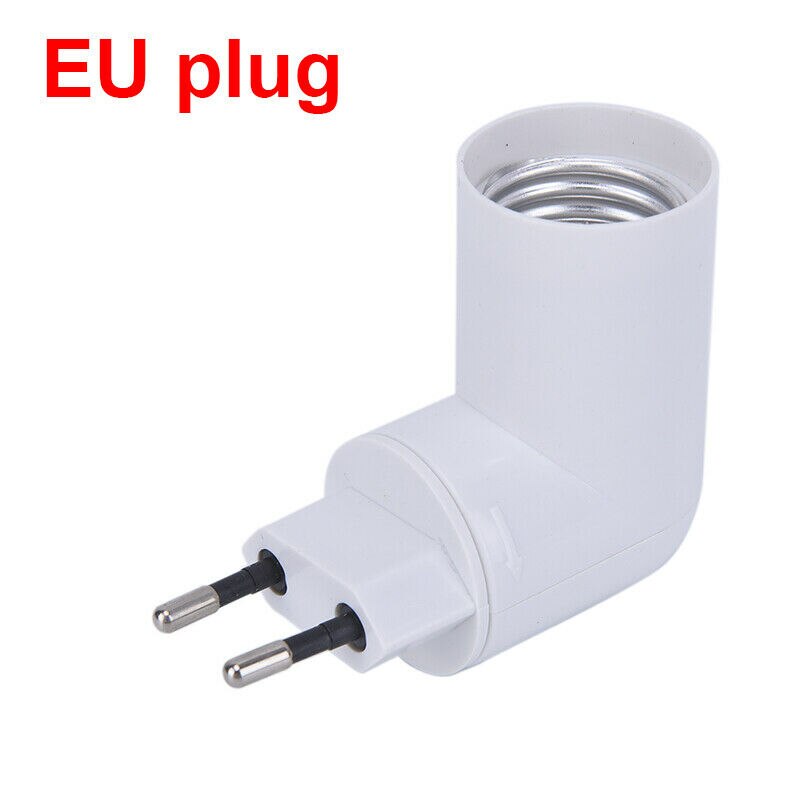 Adjustable E27 Lamp Bulb Bases Socket Adapter Plug Holder 360 Degrees Adaptor Converter 100-230V Lighting Light for Home Room: EU Plug