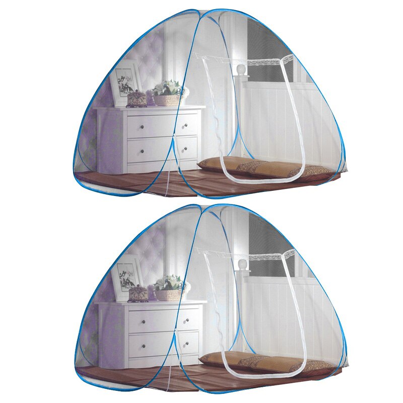 Foldable Mosquito Net Double Door Magic Mosquito Nets Summer Mosquito Netting Camping Travel Anti-insect Bed Tent Breathable