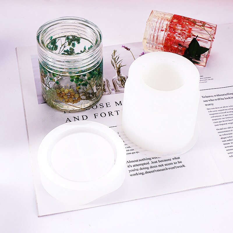 3D Bottle Silicone Mold (Hollow Inside) Trinket Box Making Resin Storage Supplies Silicone Molds for Resin Art Home Deco Mold