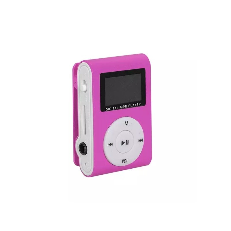 Reproductor MP3 Mini SETTY con Pantalla LCD + auriculares ROJO Grandado