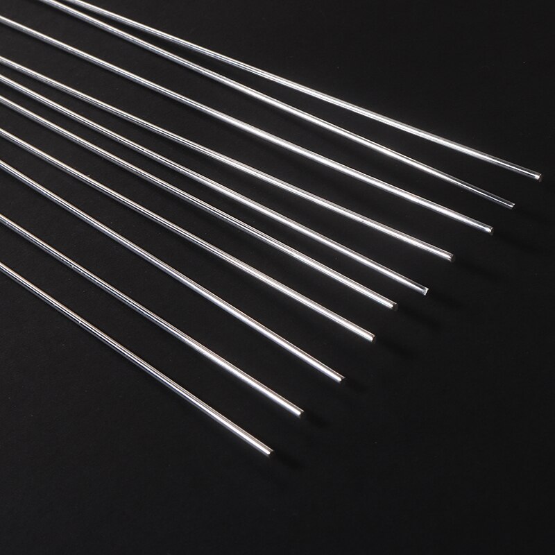 10pcs Metal Aluminum Magnesium Silver Welding Rod with Low Temperature 1.6mm Diameter 450mm Length