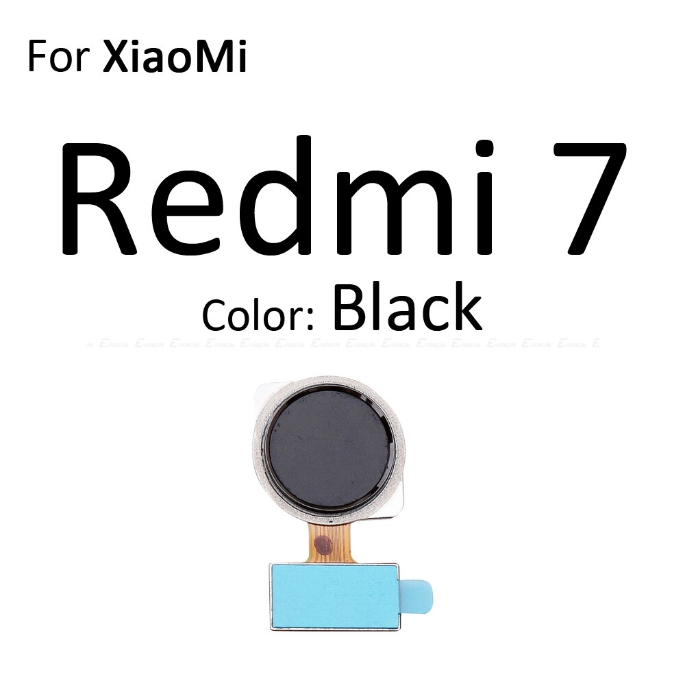 Fingerabdruck Sensor Verbindung Hause Geschmack Für Xiaomi Redmi Hinweis 7 Profi berühren Ich würde Anerkennung Rückkehr Geschmack Verbinder biegen Band: Pro Redmi 7 Schwarz