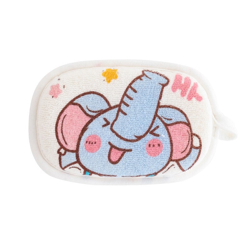 Animales de dibujos animados bebé esponja baño niños en forma de T Toalla de baño Bola de baño colorido recién nacido bebé accesorios de baño para 0-3 años: 5