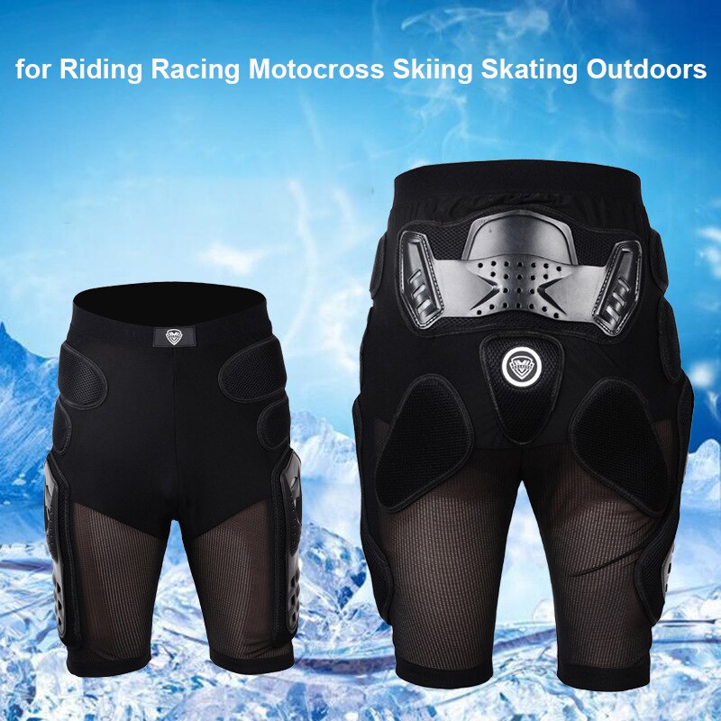 Motorcycle Pants Riding Shorts Body Armor Protecciones Moto Pantalon Motocross Breathable Waist Spine Crotch Thigh Protection
