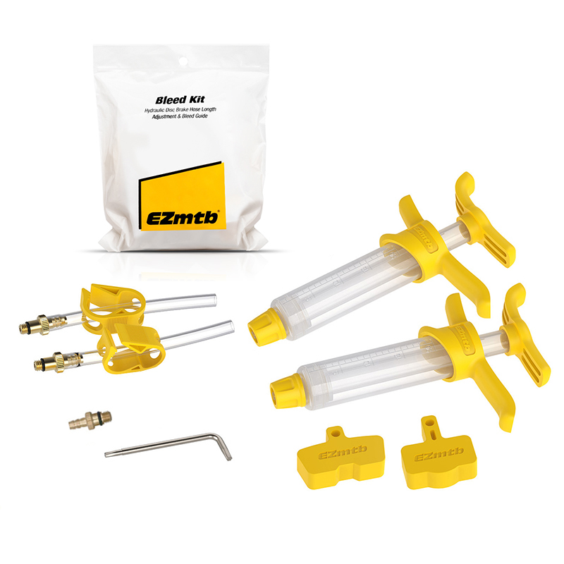 Kit de purga de freno de disco hidráulico de bicicleta para SRAM AVID S4 guía de código de borde RSC R nivel Ultimate TLM Red eTap EZMTB herramienta de reparación de bicicletas: Gris