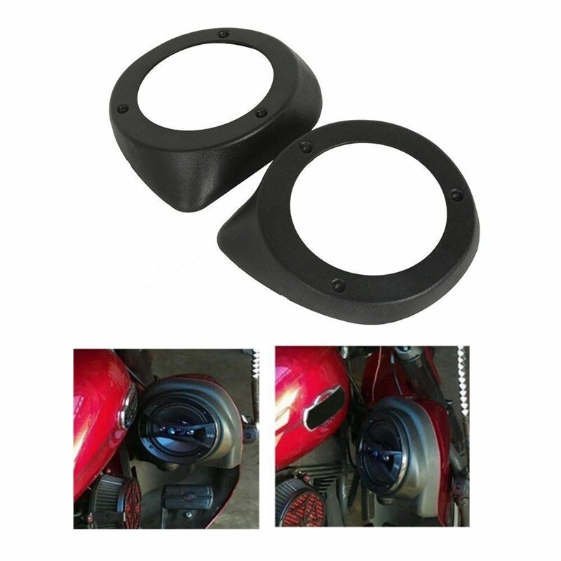 Paar 6,5 inch Lautsprecher Boxen Pod Niedrigeren Entlüftet Bein Verkleidungen Fit für Touring Road King Entlüftet Unteren Verkleidung Electra Straße glide 19