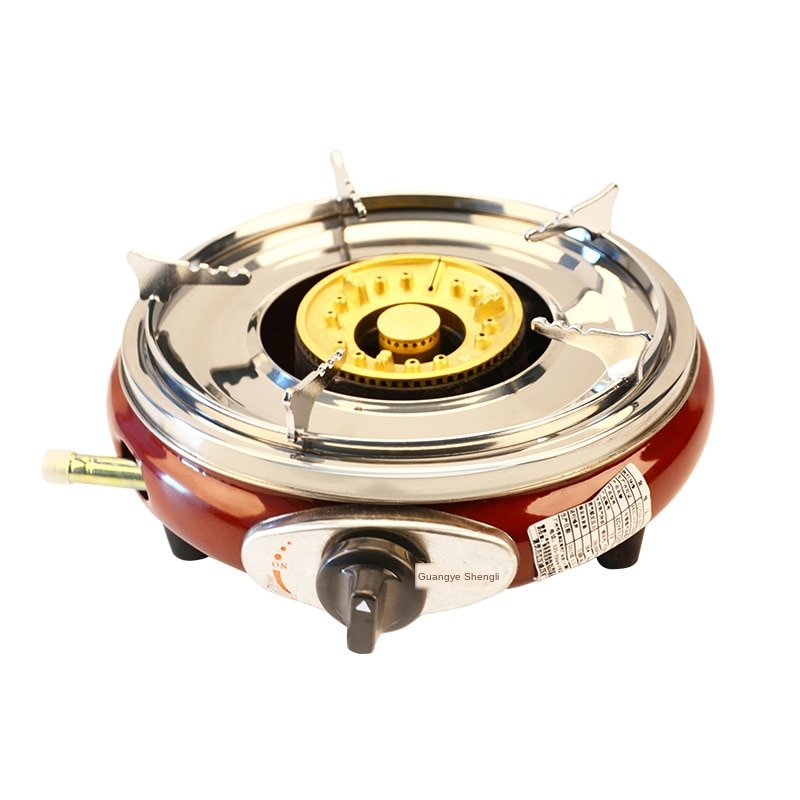 Small round furnace copper energy saving gas stove energy saving stove pot stove portable mini single