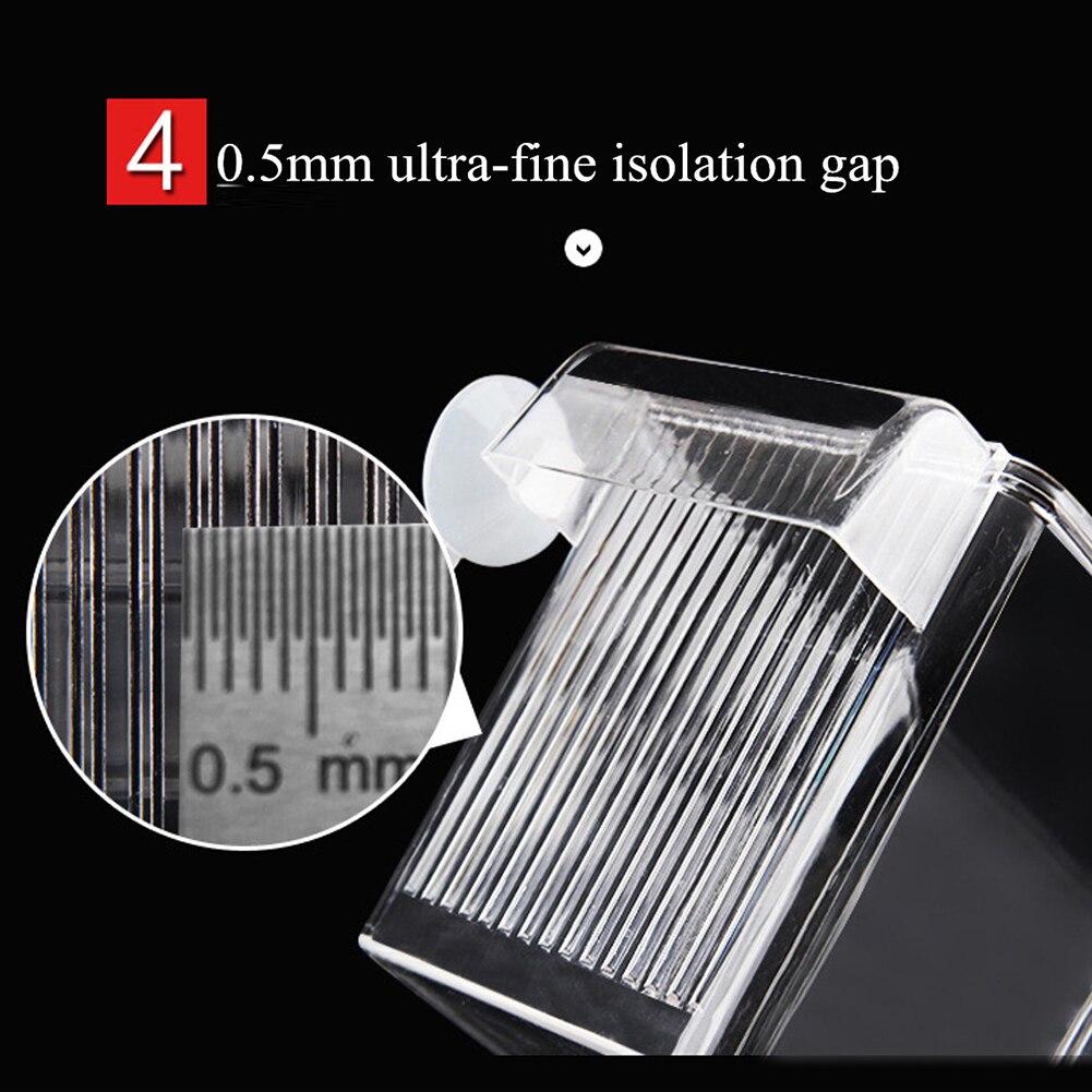 Transparent Fish Breeding Box Aquarium Hatcherys Double-deck Cage Trap Floating Isolation Tank Fry House Guppies Isolation Room