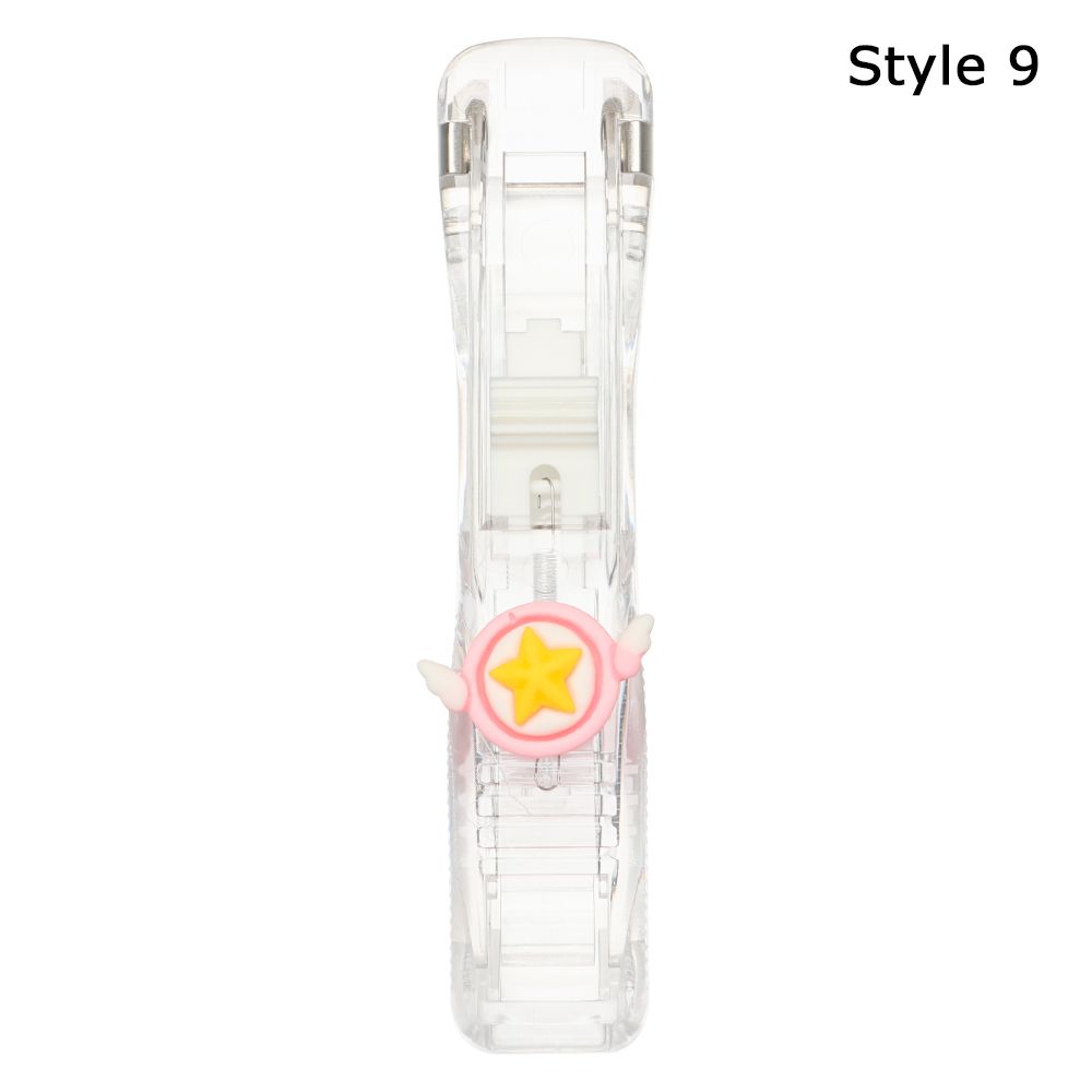 Push Clip Stapler Staple Remover Binder Push Clamp Tape Dispenser Paper Clips Office Supplies Set Desktop Stapler Office: Style 9