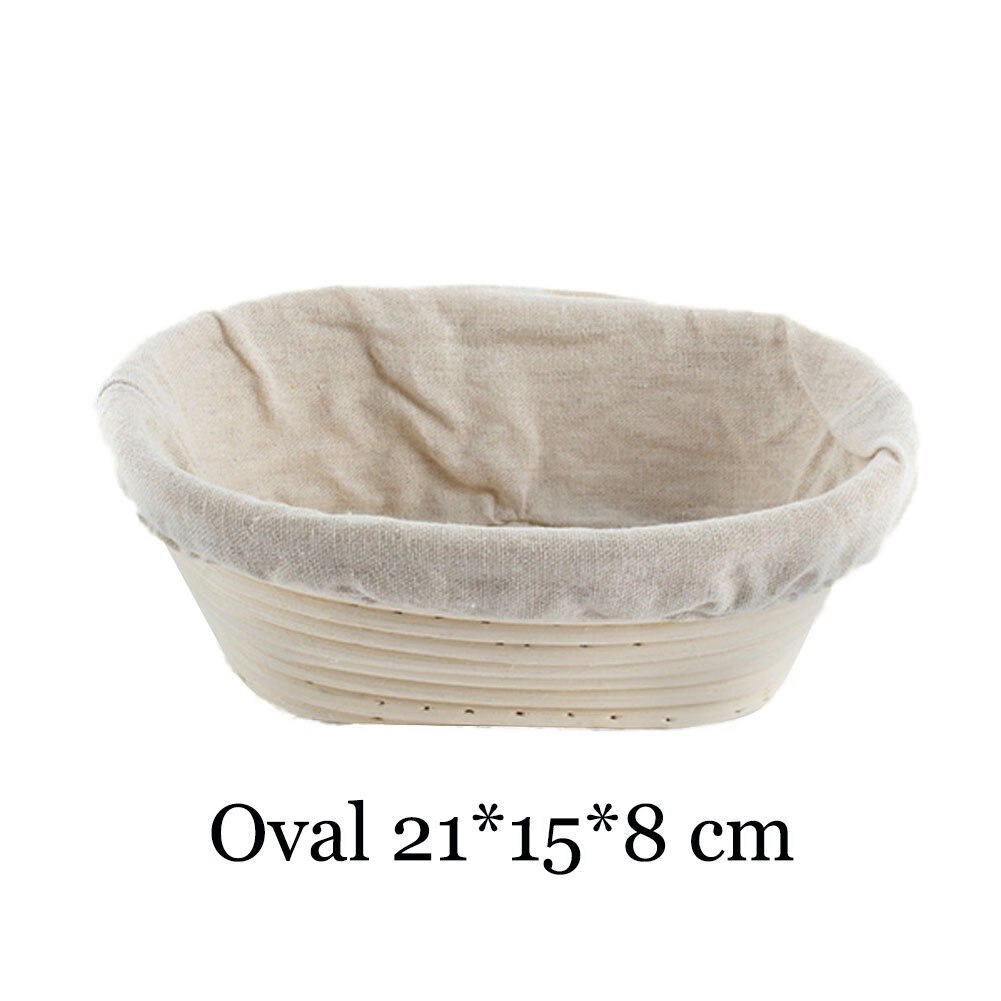 Rattan Bread Proofing Basket Natural Oval Rattan Wicker Dough Fermentation Sourdough Banneton Bread Basket: Oval21X15X8