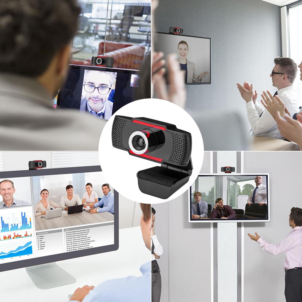 HD 1080P Web Camera Webcam USB Auto Focus Video Call with Mic for Computer PC Laptop for Net Class Meeting Student