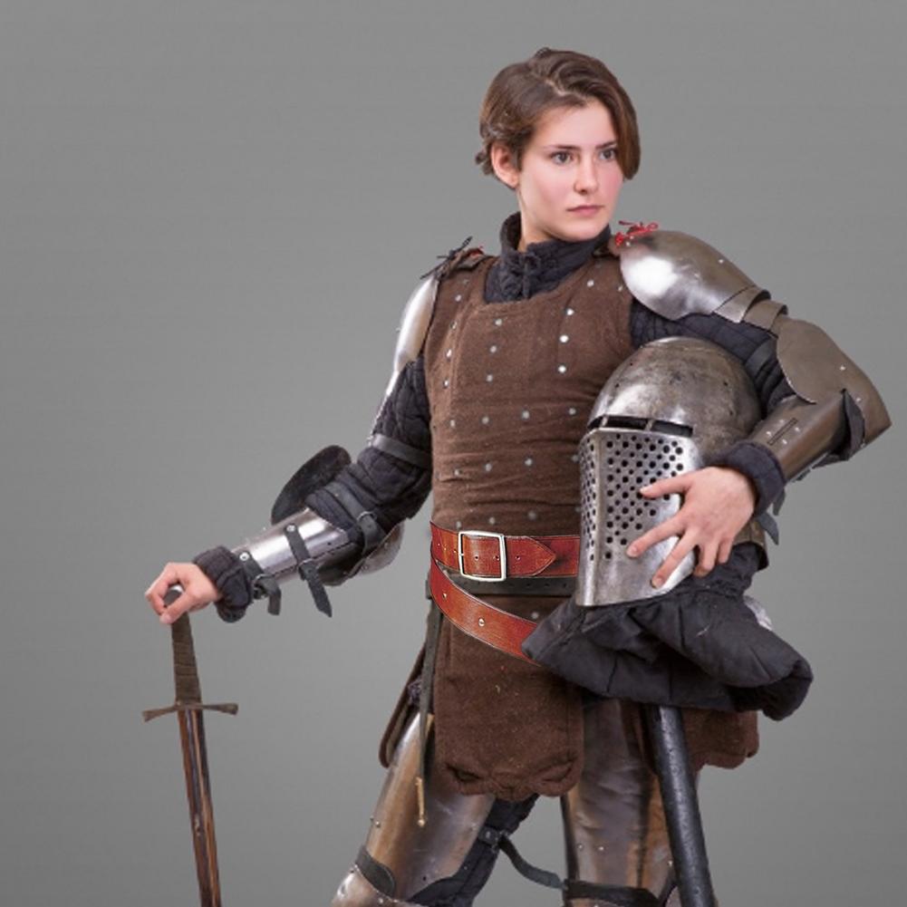 Medieval Renaissance Sword Holder PU Belt Waist Sheath Adult Men Larp Warrior Pirate Viking Knight Cosplay Leather Buckle Strap