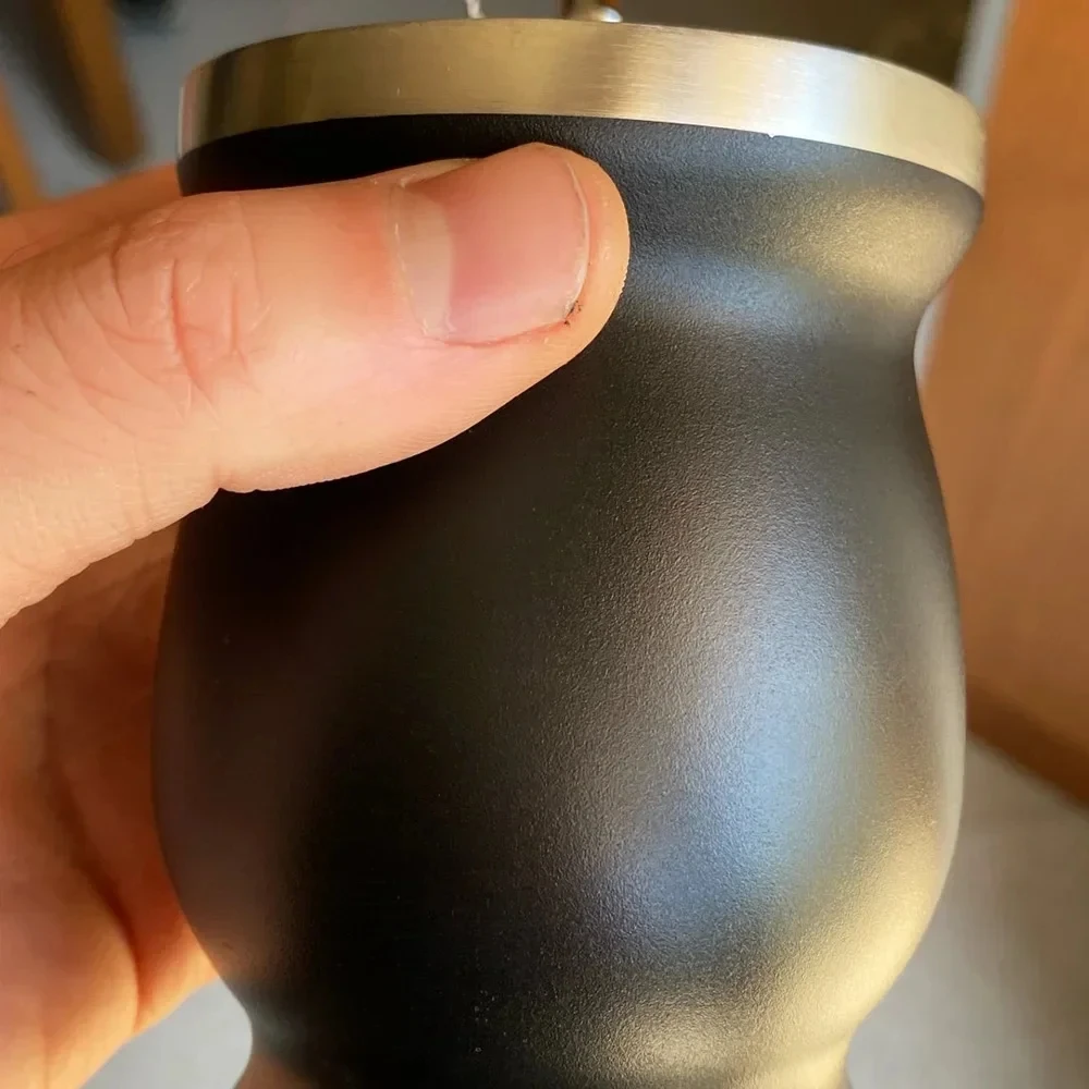 Yerba Mate Kopp Kemorii 304 Rustfritt Stål Dobbel Vegg - Inkl. Bombilla og Rensebørste