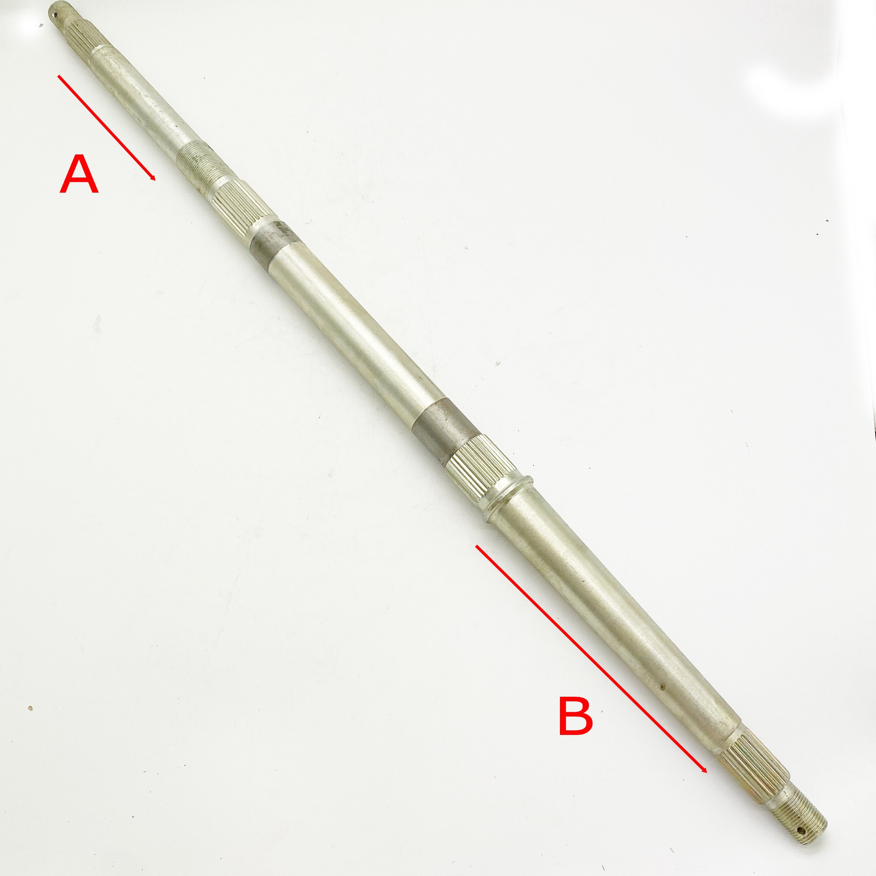 eje trasero OEM Kazuma Falcon 250cc (FN250 3 buje de perno, DG150cc 250cc 4 buje de perno) A: 15,2 CM B: 17,78 CM FN250-611-001