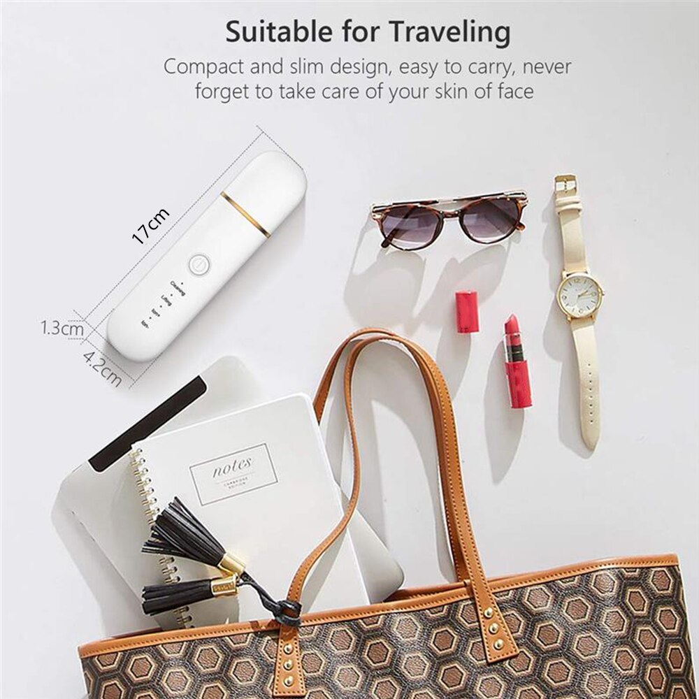 Vibrate Deep Face Cleaning Skin Scrubber Deep Face Cleaning Machine Peeling Shovel Facial Pore Cleaner Face Skin Scrubber