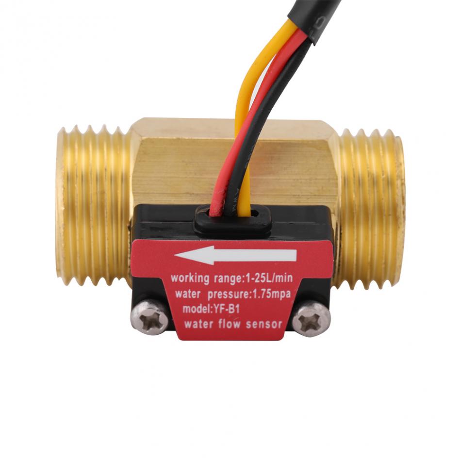 1 pc Magnetische Duurzaam 1-25L/min Waterstroom Sensor Schakelaar G1/2 Draad Hoge Nauwkeurigheid Precisie
