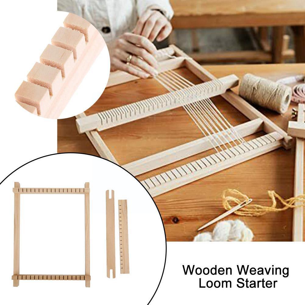 Diy Hout Geweven Tapijt Mini Weefgetouw Starter Kit Tapestry Houten Weefgetouw Multifunctionele Loom Machine Voor Beginne O9I6