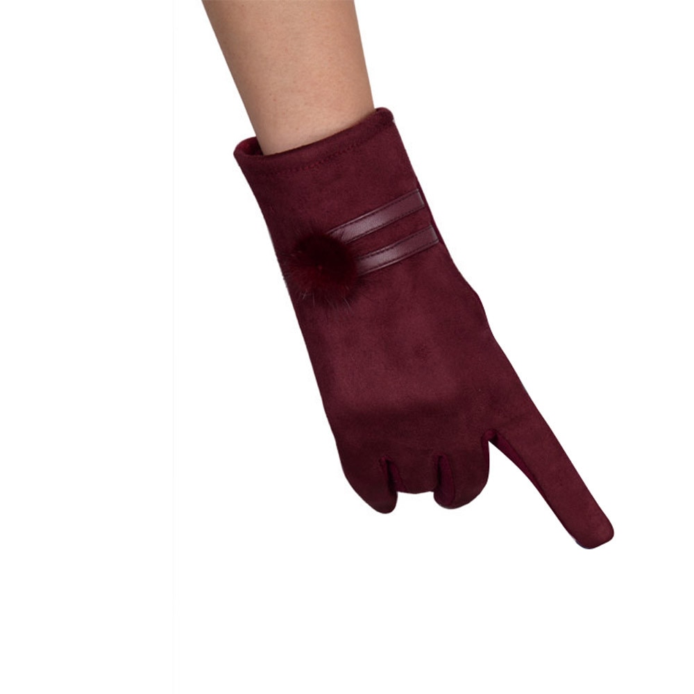 Winter women gloves brand lovely Mittens thick Warm Soft Wrist Gloves & Mittens #EW