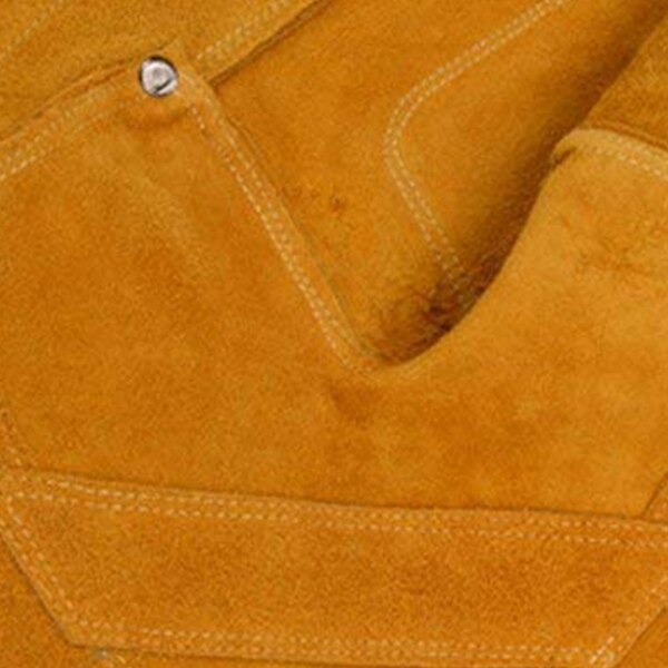 Leder Schweißen Gamaschen Schweißen Schutzhülle Schuhe Füße Abdeckung für Schweißer, Schwer Entflammbar Fuß Sicherheit Schutz (Gelb 1)