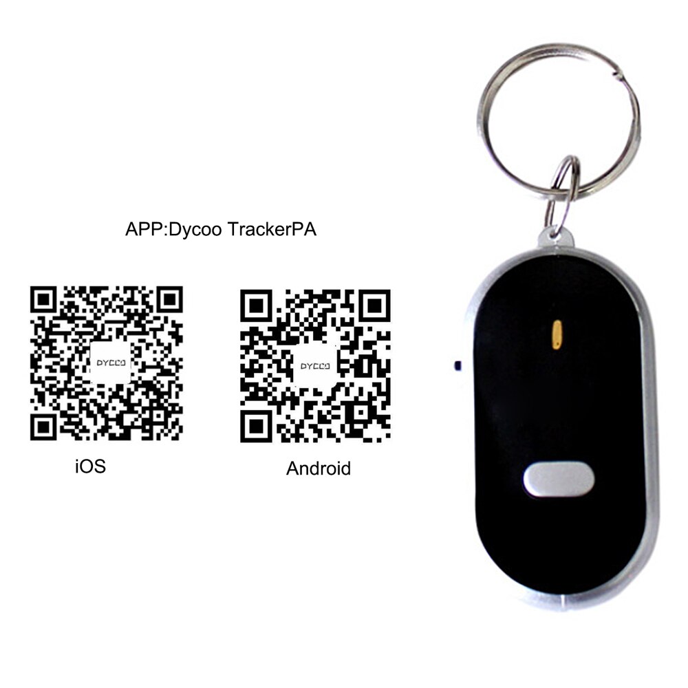 Smart Key Finder Anti-lost Whistle Sensors Keychain tracker LED With Whistle Claps Locator Find Lost Kids Keychain finder