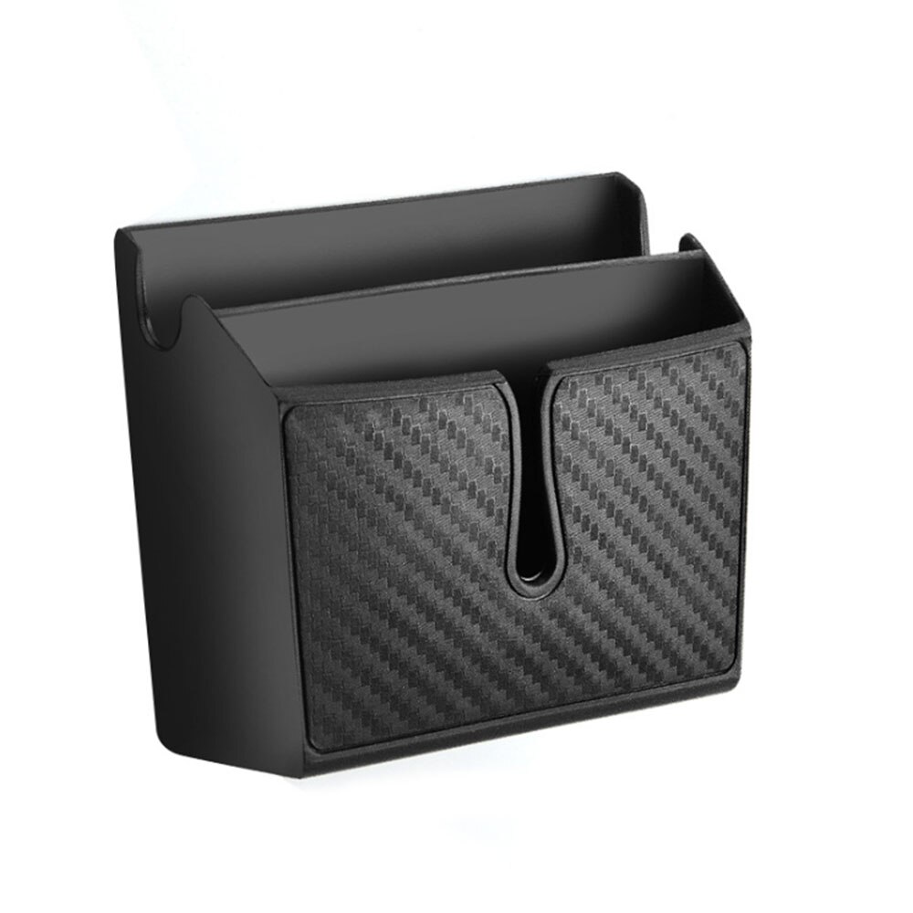 Carbon Fiber Pattern Car Dashboard Storage Box Car Mounted Mobile Phone Glove Box Organizer for Phone Sunglasses Keys: S