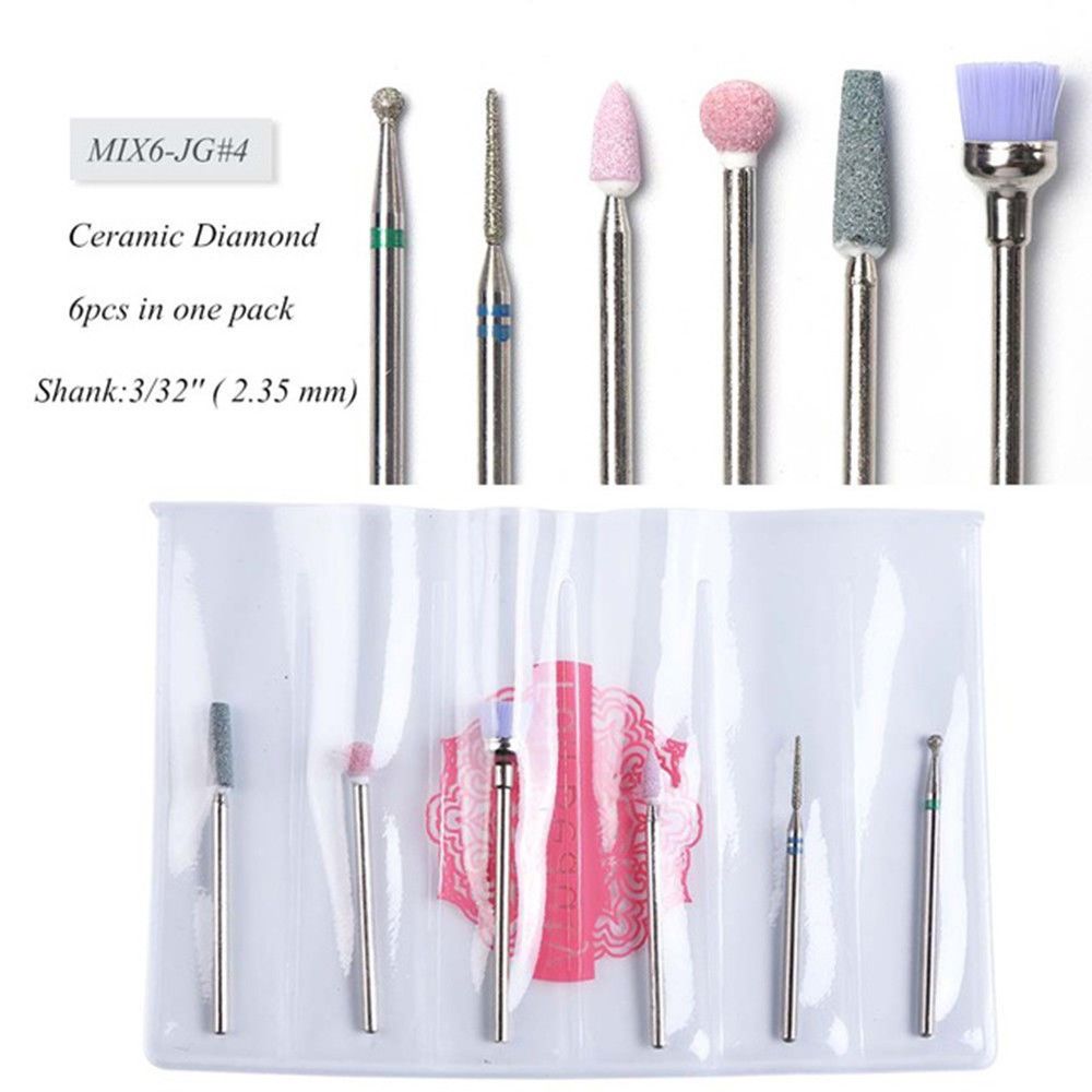 Ceramic Diamond Nail Cone Tip Ceramic Drill Bits Electric Cuticle Clean Rotary For Manicure Pedicure Grinding Head Sander Tool: D
