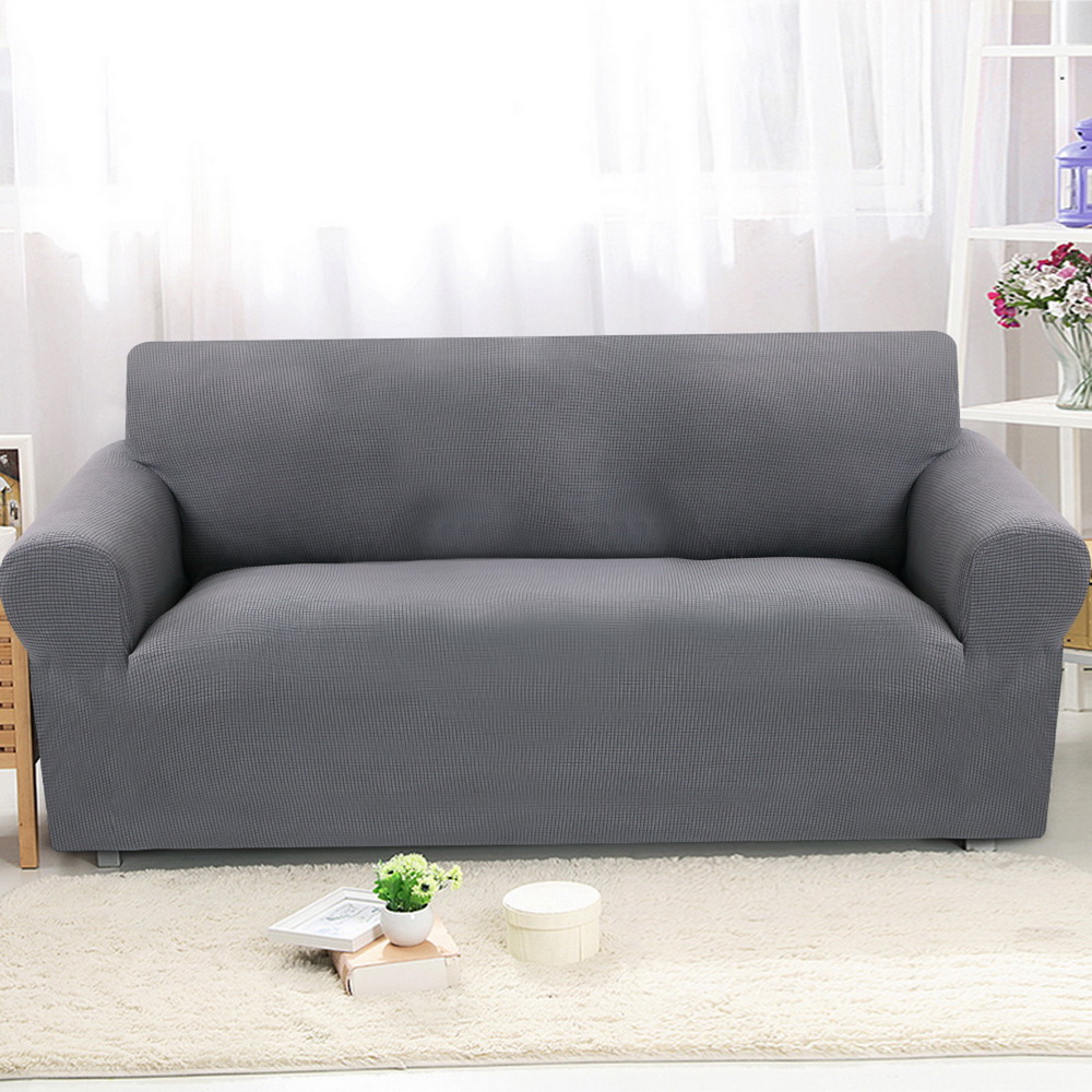 IVYSHION 1/2/3 Zits Effen Sofa Cover Spandex Moderne Elastische Polyester Bank Hoes Woonkamer Sofa Hoes couch Cover