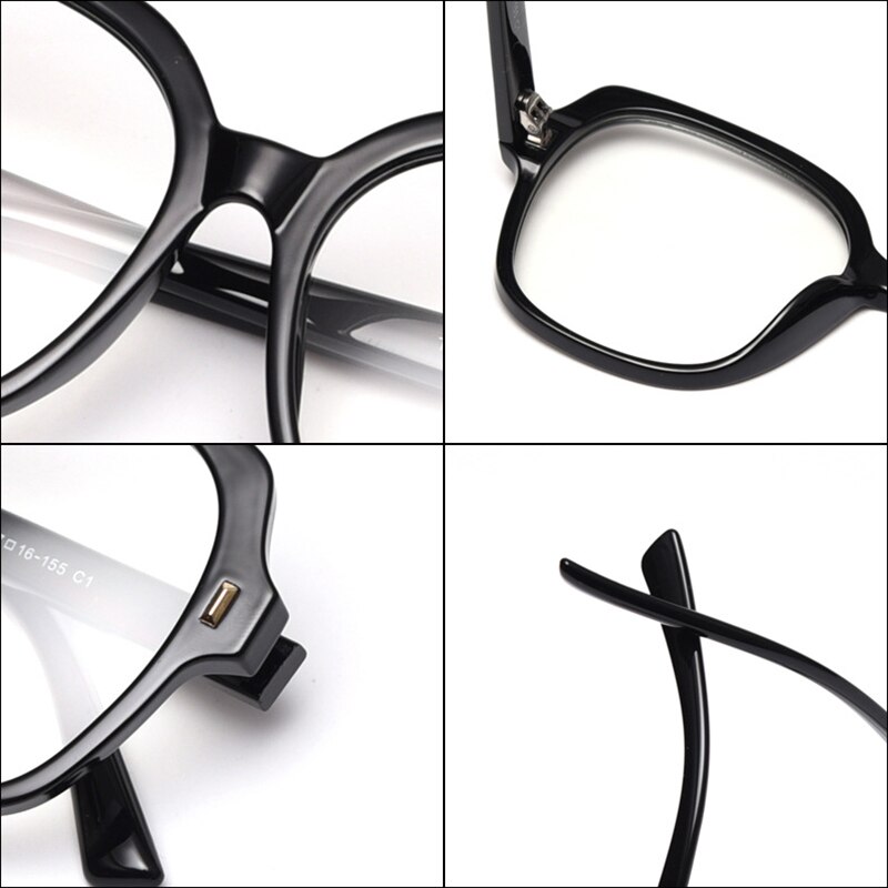 Evove gafas de ordenador mujeres hombres transparente claro tinte lente Anti reflejo azul INS falsas gafas sobredimensionadas puntos de empollón